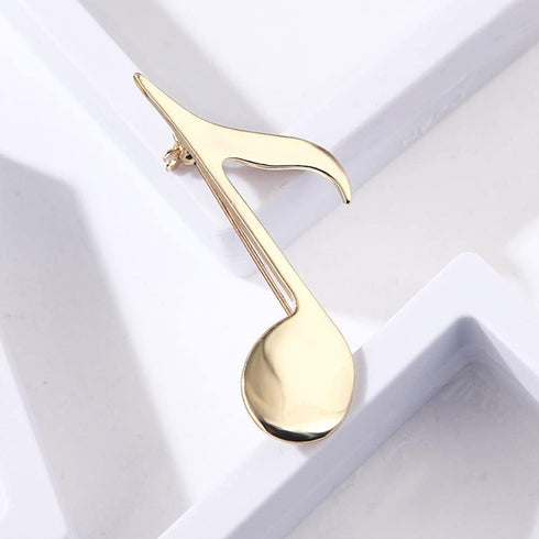 Minimalist Music Note Brooch Lapel Pin for Women Men Cute Simple Gold Plated Musical Pins Scarf Jackets Dress Suit Shirt Bag Hat Brooches Musician...