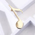 Minimalist Music Note Brooch Lapel Pin for Women Men Cute Simple Gold Plated Musical Pins Scarf Jackets Dress Suit Shirt Bag Hat Brooches Musician...