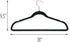 Honey-Can-Do HNG-01884 Thin Non-Slip Velvet Hangers, Black, 50-Pack...