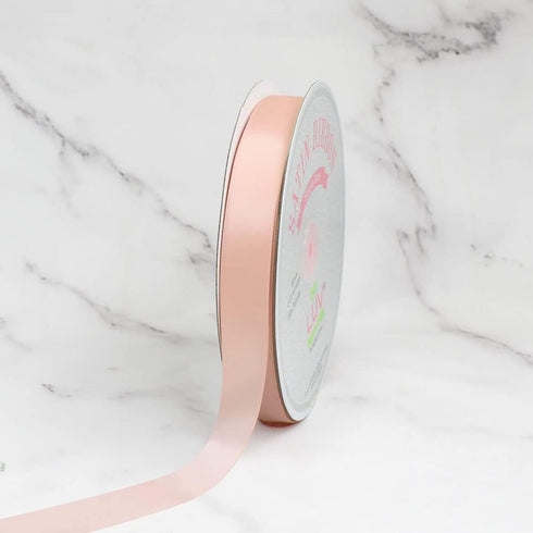 Creative Ideas Solid Satin Ribbon, 7/8" by 100 Yard, Light Peach, Solid...