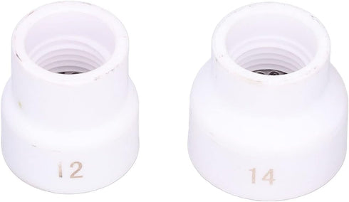 2Pcs TIG Welding Cup Welding Torch Cup Ceramic Nozzle Accessory Kit for WP9/17/18/20/25/26 (White)...