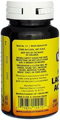 Freeze Dried Lactobacillus Acidophilus 100 Caps...