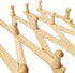 AMAPON Accordion Style Expandable Wall Wooden Coat Rack 13 Hooks (Pegs) Hang Hats Jackets Coffee Mug Purses Necklaces Towels Cap Leash Scarves Dat...