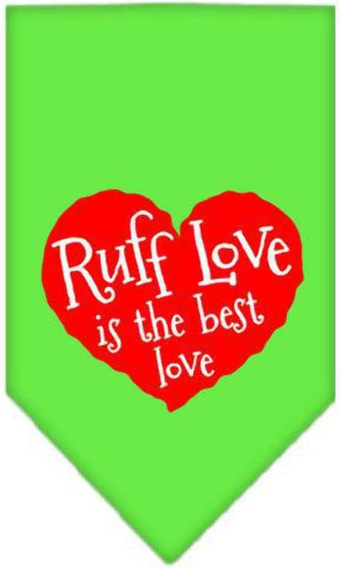 Mirage Pet Products Ruff Love Screen Print Bandana for Pets, Small, Turquoise...