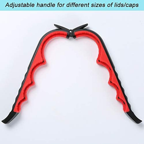 Jar Opener Bottle Opener and Ring Pull Can opener for Seniors, Arthritis Hands and Anyone with Low Strength, Arthritis Jar Openers Get Lids Off Ea...