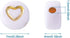 Cheriswelry 200pcs 7mm White Gold Acrylic Heart Beads Flat Round Disc Coin Heart Pony Beads for DIY Bracelet Necklace Jewelry Making Supplies...