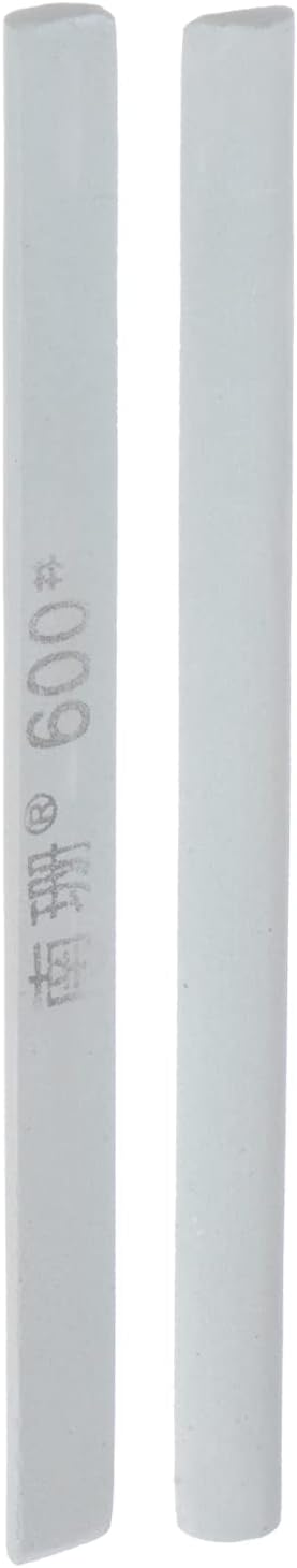 2pcs Sharpening Stones 600 Grit Half Round Green Silicon Carbide Knife Whetstone...