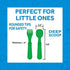 Re-Play Made in USA Toddler Forks and Spoons, Pack of 8 Without Carrying Case - 4 Kids Forks with Rounded Tips and 4 Deep Scoop Toddler Spoons - 0...