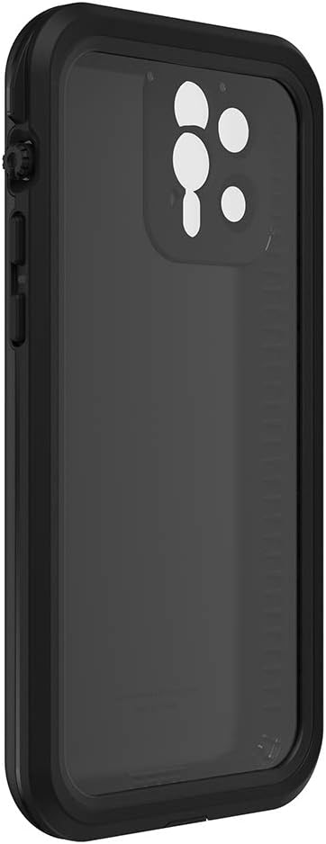 LifeProof iPhone 12 Pro FR? Series Case - BLACK, waterproof IP68, built-in screen protector, port cover protection, snaps to MagSafe...