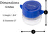 Pill Pulverizer/Crusher with Storage - Crushes Pills, Blue by easycare...