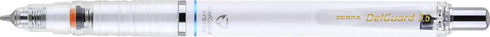 Zebra Pen DelGuard Mechanical Pencil, Fine Point, 0.5mm, Black/Blue/White Barrel, Lead Refills, Refillable, 3-Pack (58603)...
