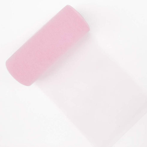 Creative Ideas Tulle Fabric Roll 6" by 25 yd (75'), 29 Colors Available, Pink...