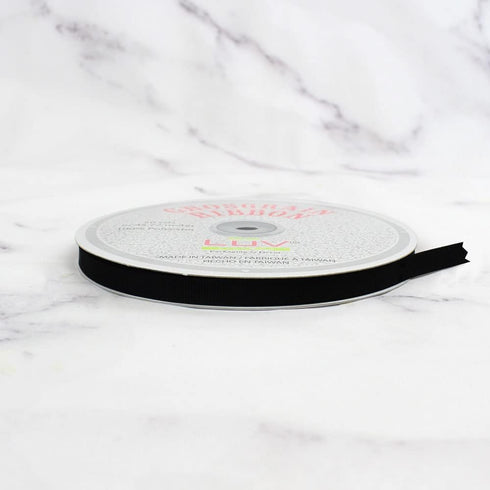 Creative Ideas Solid 3/8-Inch Grosgrain Ribbon, 50-Yard, Black...