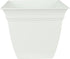 The HC Companies 12 Inch Eclipse Square Planter with Saucer – Indoor Outdoor Plant Pot for Flowers Vegetables Herbs, White...