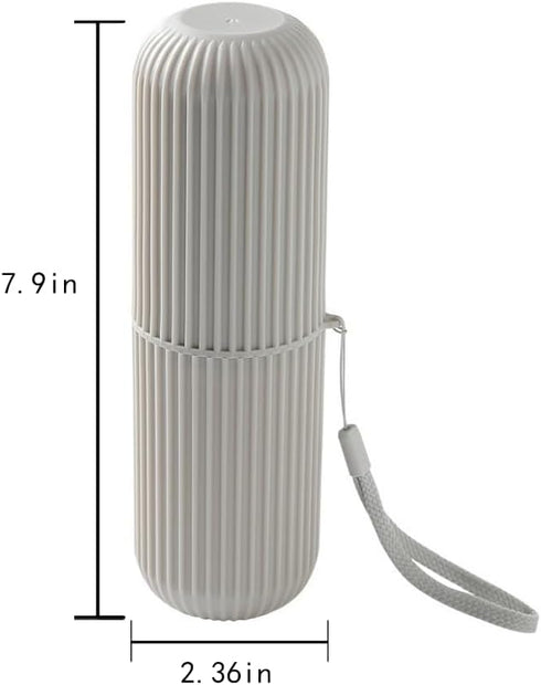 1Pcs Travel Toothbrush Holder, Portable Toothbrush Cup Case Long 7.7 inch for Traveling, Camping, Business Trip and School, Multifuction Toothbrus...