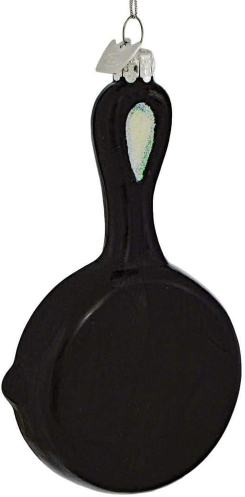 Noble Gems Glass Frying Pan Ornament, 5-Inch, Christmas...