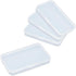 AKOAK Clear Polypropylene Rectangle Mini Storage Containers Box with Hinged Lid for Card,Accessories,Crafts,Learning Supplies,Screws,Drills,Batter...