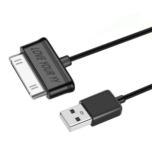 Charging Sync Data Charger Cable Cord-30-Pin Compatible for Samsung Galaxy tab 2 10.1 8.9 7.7 7.0 Plus inch Tablet (Black)...