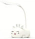 Cute Deer Lamp USB Rechargeable Reading Light,LED Desk Lamp for Kids, Portable LED Table Light, Flexible Gooseneck Eye-Care Cartoons Small Desk La...