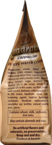 Loacker Quadratini Cappuccino Wafer Cookies (220g)...