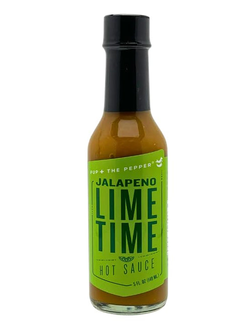 Pup & The Pepper Jalapeno Lime Time Hot Sauce - A Zesty Twist of Lime and Jalapeno Heat...