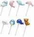 Torune Mama's assist Food Picks Bento Lunch Accessories Picks - 8-Piece Sea Animals 8-Piece Rabbit Set...