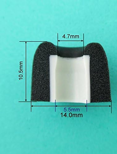 Zotech 6 Pair Memory Foam Replacement Earbuds, Ear Tips for JayBird BlueBuds X, X2 & X3 Sport Headphones (Large)...