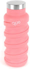 que Bottle | Designed for Travel and Outdoor. Collapsible Water Bottle - Food-Grade Silicone/BPA Free/Lightweight/Eco-Friendly - 12oz (Coral Pink)...