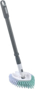 Casabella Tub & Tile Brush - Bathroom Cleaning Brush, Extendable Handle, All-Around Dual Bristles, Bristled Head, Non-Slip Grip...