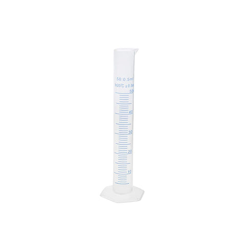 Geesatis 10 Pcs Plastic Measuring Cylinders 50 ml Lab Test Graduated Measuring Cylinder...