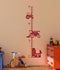Wall Decor Plus More Farm Tractor Growth Chart Height Ruler Vinyl Boy Bedroom Art Stickers Red...