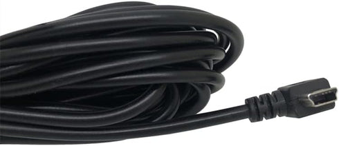 12V-24V DC 3.5M Mini USB Car Cigarette Lighter Power Cable Car Charger 3.5A 90 Degree Left Angle with Extra Long Cord for Dash Cam GPS Navigation ...