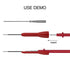 2Pcs Black and Red Multimeter Needle Probe Pins, Extendable Needle Probe Set Non-Destructive Piercing Needle Probe Tip Adapter for 2mm Test Probes...