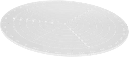 Round Center Finder with Clear Scales Acrylic DlY Woodworking Circle Gauge(Small (diameter 20cm))...