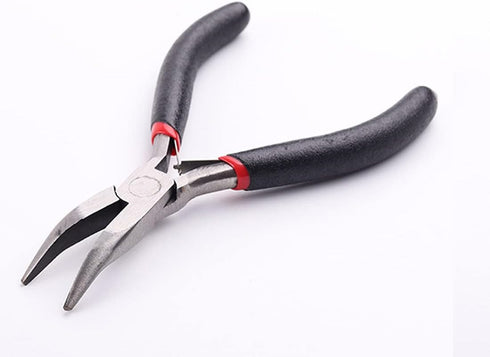 Mini Bent Nose Pliers Multifunction Precision Pliers Stripper Hand Wire Jewellery Making Tool Beading Flat Wire Pliers DIY Craft...