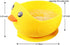 Silicone Baby Bowl Stay Put as Independent Eater Led Weaning Supply,The Ducky Cartoon Suction Dishware with Protrusion is Spill and Topple Proof f...