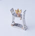 HUKQBUNX 925 Sterling Silver Two-Color Topaz Colorful Topaz Women's Fashion Ring Square Crystal Zircon Women's Fashion Diamond Wedding Engagement ...