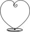 Ornament Display Stand Home Wedding Decoration Rack Plant Display Stand Heart Shaped Holder for Hanging Glass Globe Ball Air Plant Terrarium Ornam...