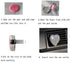 Crystal Sparking Heart Shape Natural Car Vent Clip Air Freshener For Auto (Silver)...