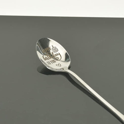 Birthday Gift Spoon for Women Men Happy Birthday to You Spoons for Daughter Brother Sister Best Friends Happy Birthday Gift for Dad Grandson Coffe...