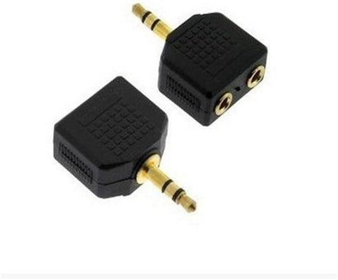 3.5mm Headphone Y Splitter, 1 Male to 2 Female Audio Jacks, Ideal for All Media Players & Audio Devices with 3.5 mm Port (2 Pack)......