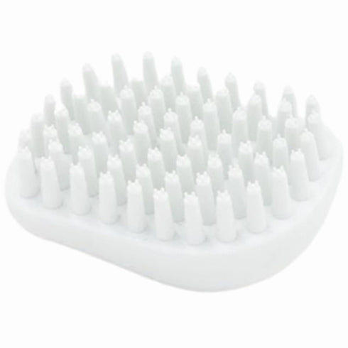 Soft Silicone Bristles Massage Grooming Brush for Dogs and Cats Soft Pet Shampoo Brush for Shedding Hair Pet Bathing Tool (White)...