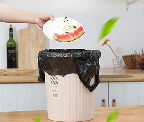 Kitchen Garbage Bags and Black Trash Bag, 100 Counts 4 Gallon 45x60Cm Kitchen Trash Bags with Handles for Bathroom Trash Bags, Small Trash Bags, C...