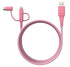 Classy Chargers Universal 3-in-1 Nylon Charging Cables for iPhone, Android, and More | 6ft Certified Lightning Cable, Type C, Micro USB | Compatib...