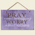 bouti1583 Pray About Everything Wooden Sign Decor 9.5" by 5.75" 41-250 (Standard Version)...