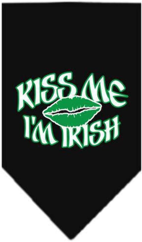 Mirage Pet Products Kiss Me I'm Irish Screen Print Bandana, Small, Turquoise...