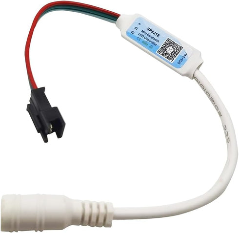 DC5-24V SP621E Mini Bluetooth LED Controller APP Control for WS2811 WS2812B SK6812 Pixels Dream Color LED Strip (with DC Connector)...