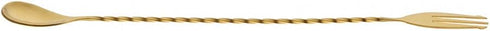 Barfly Fork Bar Spoon, End 12 3/8" (31.5 cm), Gold...