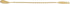 Barfly Fork Bar Spoon, End 12 3/8" (31.5 cm), Gold...