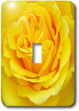 3dRose LLC lsp_21383_1 Rose Yellow Single Toggle Switch...